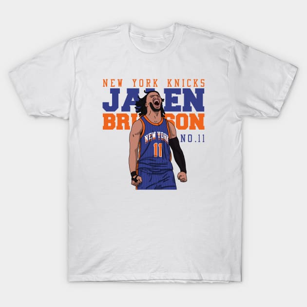 Jalen Brunson Celebration T-Shirt by mia_me